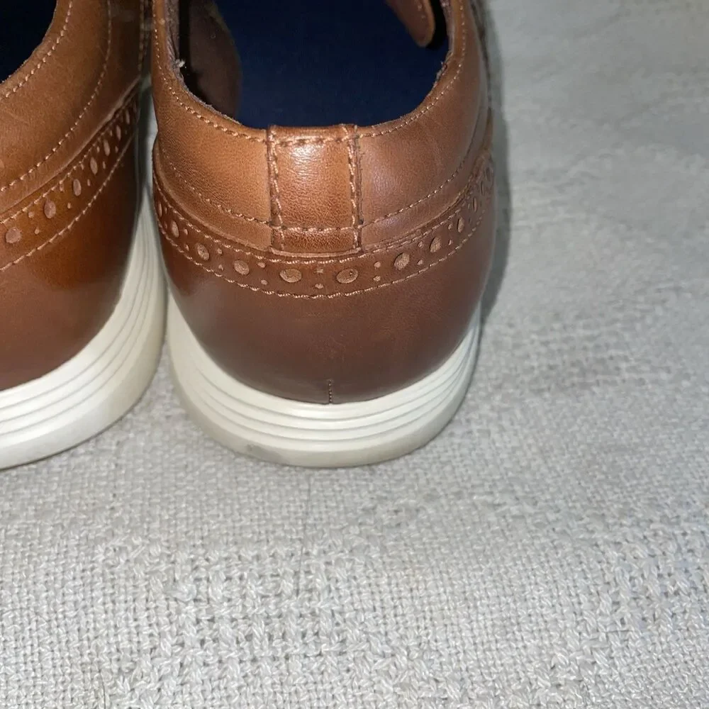 Cole Haan Grand O’s Men’s Casual Wingtips Size 13 M Brown Leather Athleisure